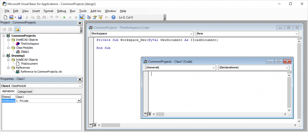 IntelliCAD VBA Ambiente de programación